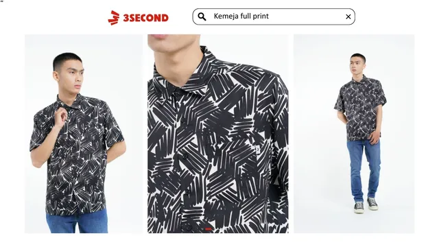 kemeja full print